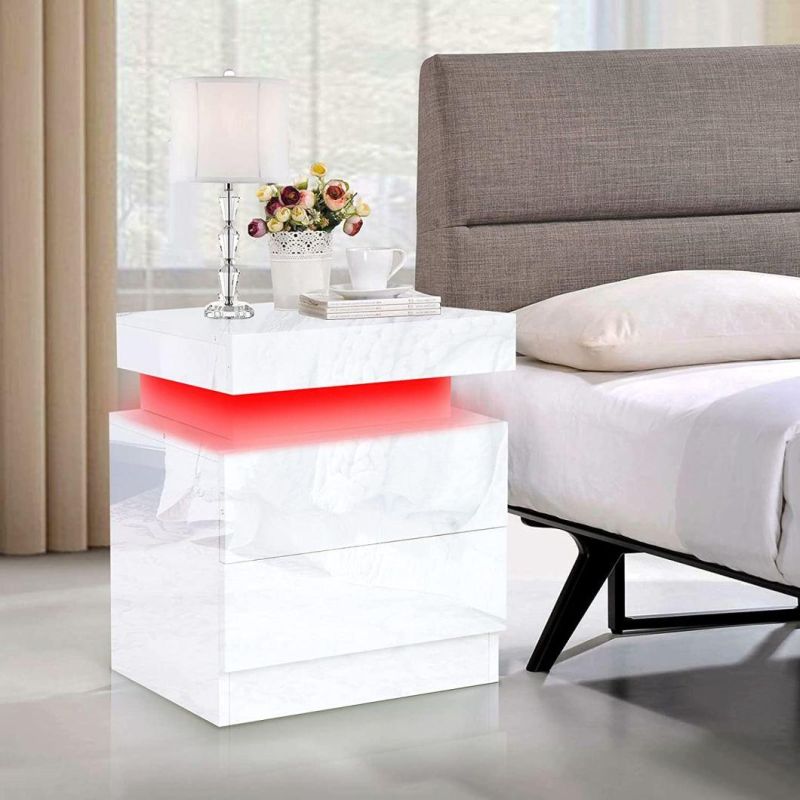 Modern Bedside Table Nightstand Side Table for Living Room