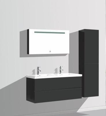 New Style Melamine Bathroom Vanity with Double Ceramic Basin