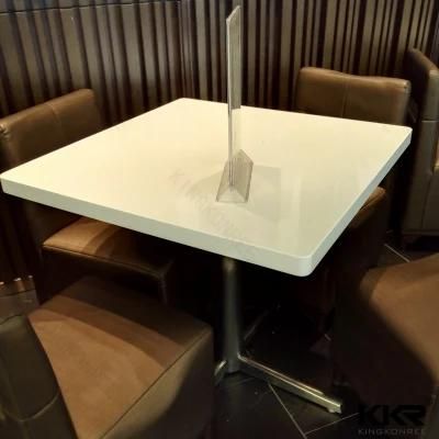 Acrylic Faux Stone Solid Surface White Dining Coffee Tables