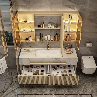 High Technical Customized Design Modern Matte Black Modern Custom Bathroom Furniture Cabinet