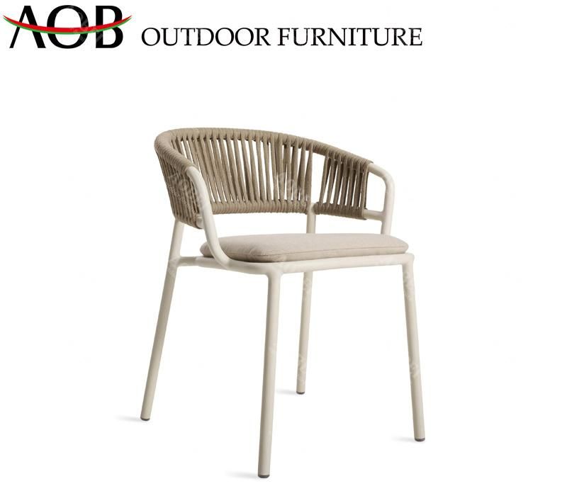 Modern Exterior Patio Garden Hotel Villa Balcony Villa Outdoor Rope Weaving Chair Furniture