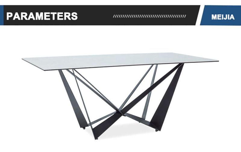 Fashionable Cheap Adjustable Metal Royal Dining Table Modern Luxury Set