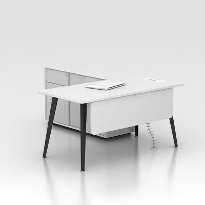 Foshan Latest Design High Quality L Shaped Modern Office Furniture Executive Desk