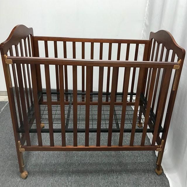 Most Popular New Born Baby Cot Design Natural Wooden Baby Bassinet Juniors Furniture