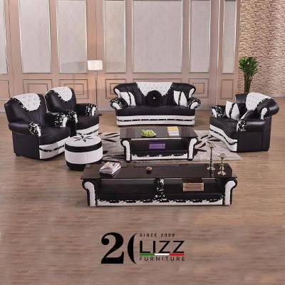 Modern Living Room Furniture Chesterfield Leather Sofa Set