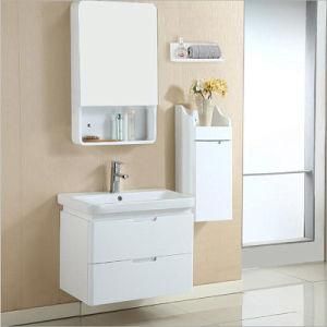 Hotel Modern Solid Wood Bathroom Cabinet with Side Cabinet Sr-102