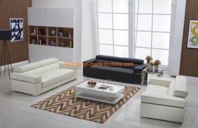 Modern European Style Genuine Leather Top Grain Fabric PU PVC Living Room Home Furniture Sofa Set