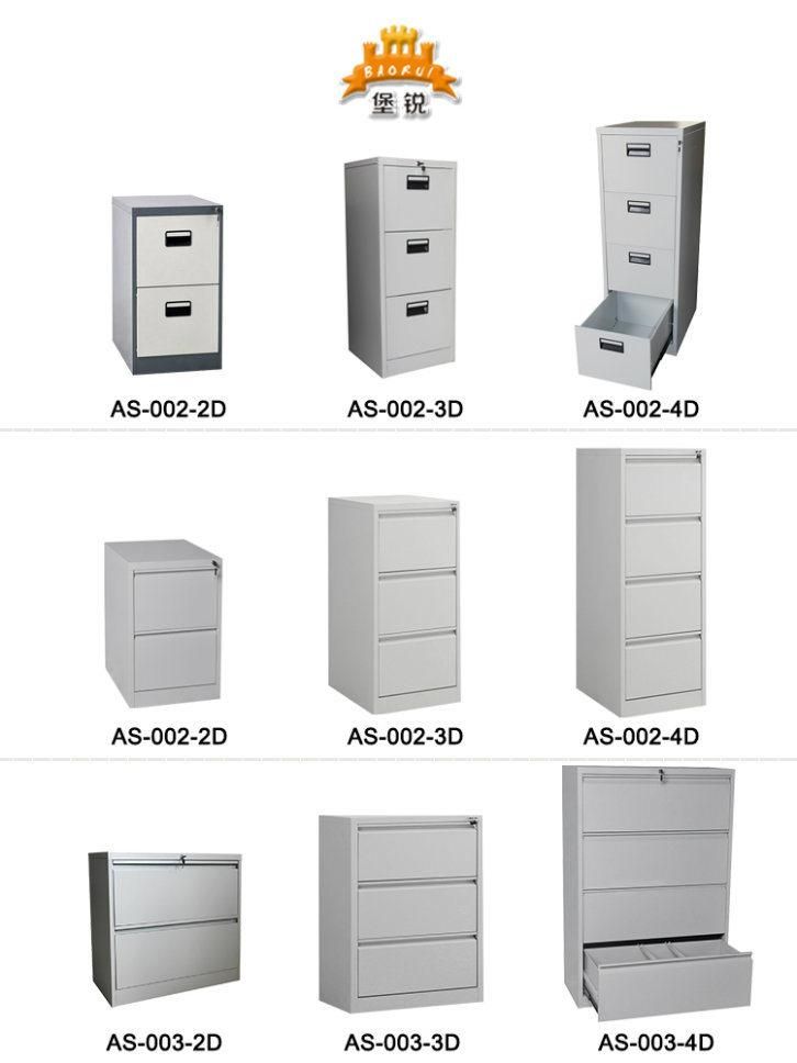 Fas-001-4D Modern Vertical Steel Filing Storage Metal File Cabinet with 4 Drawers for Office Use