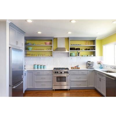 American Project Customized Classic Solid Wood Kitchen Cabinets Furniture