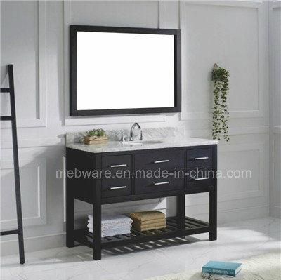 Black Solid Wood Bathroom Vanity Bathroom Furniture