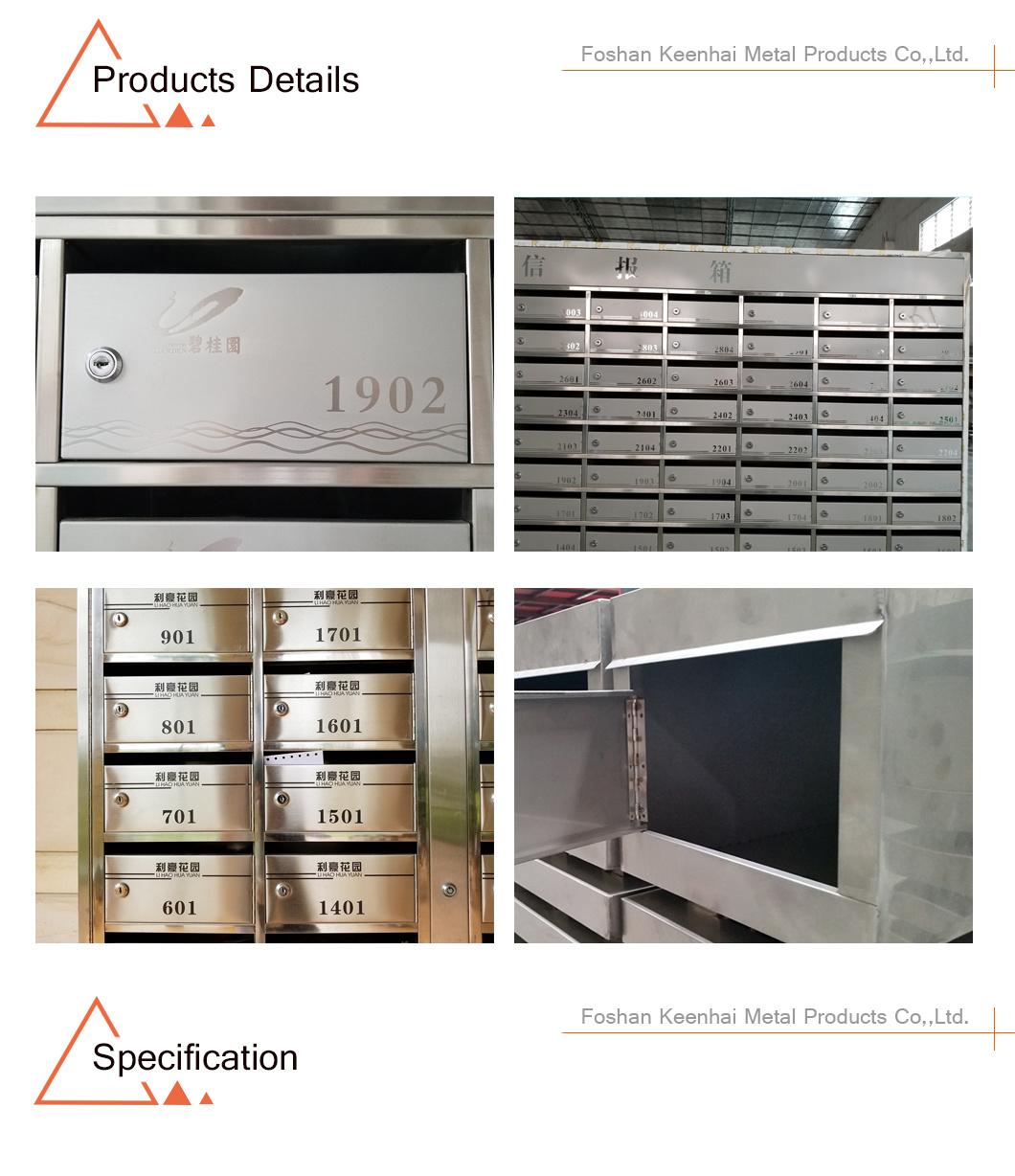 Custom Outdoor Stainless Steel Contemporary Mailboxes