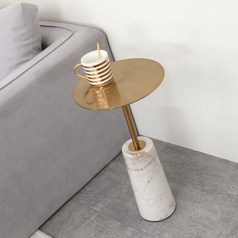Modern Furniture Nature Stone Titanium Coffee Table