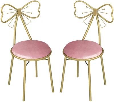 Modern Furniture High Quality Luxury Metal Trim Living Room Chair Dining Chair Bedroom Chair