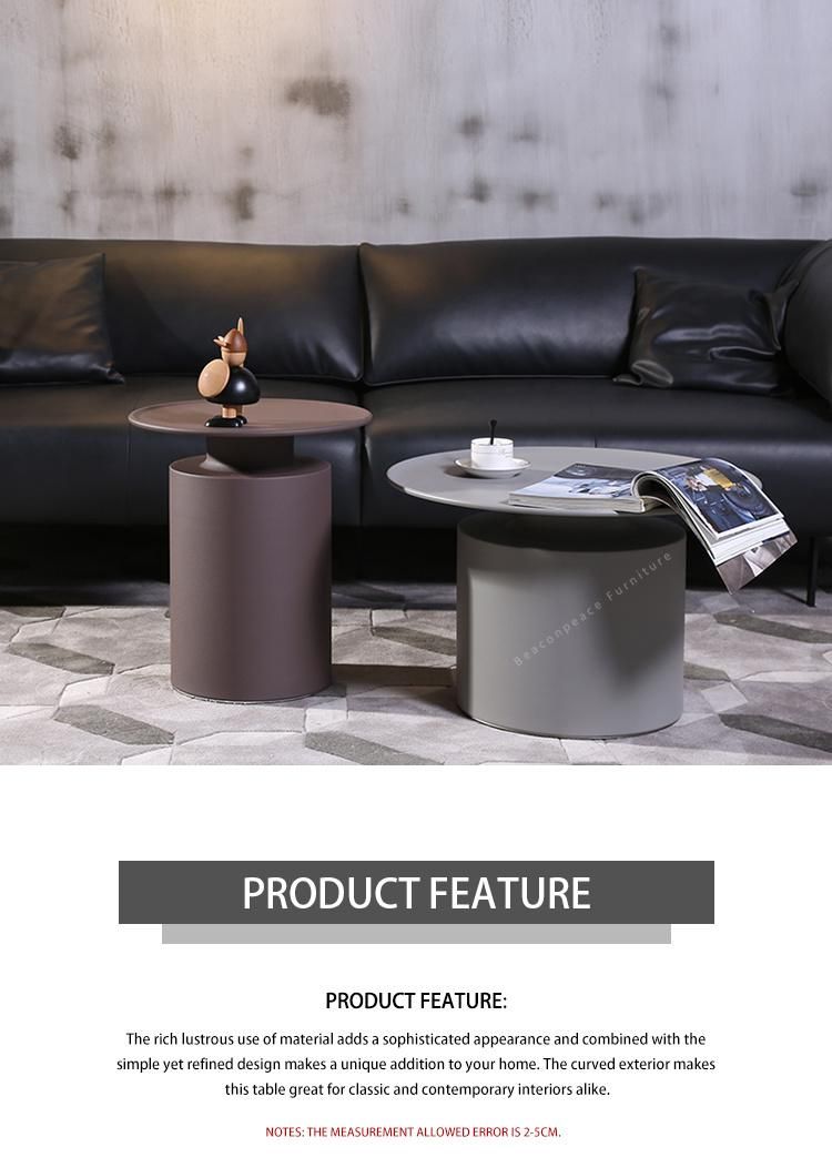 Modern Living Room Living Room Novelty High Quality Modern Metal Round Coffee Table