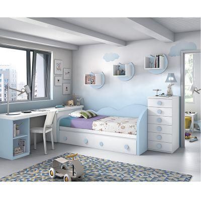 Nova Modern Kids Furniture Cartoon Children Bedroom Wooden Kids Bed with Drawer