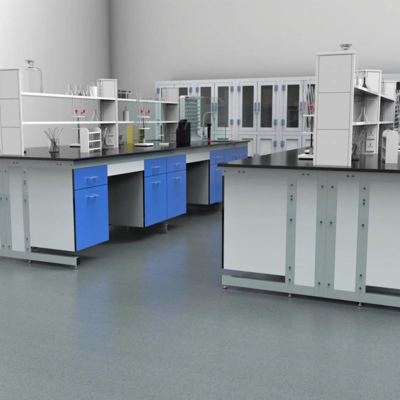 High Quality Wholesale Custom Cheap Biological Steel School Lab Bench, Factory Hot Sell Physical Steel Lab Side Furniture/