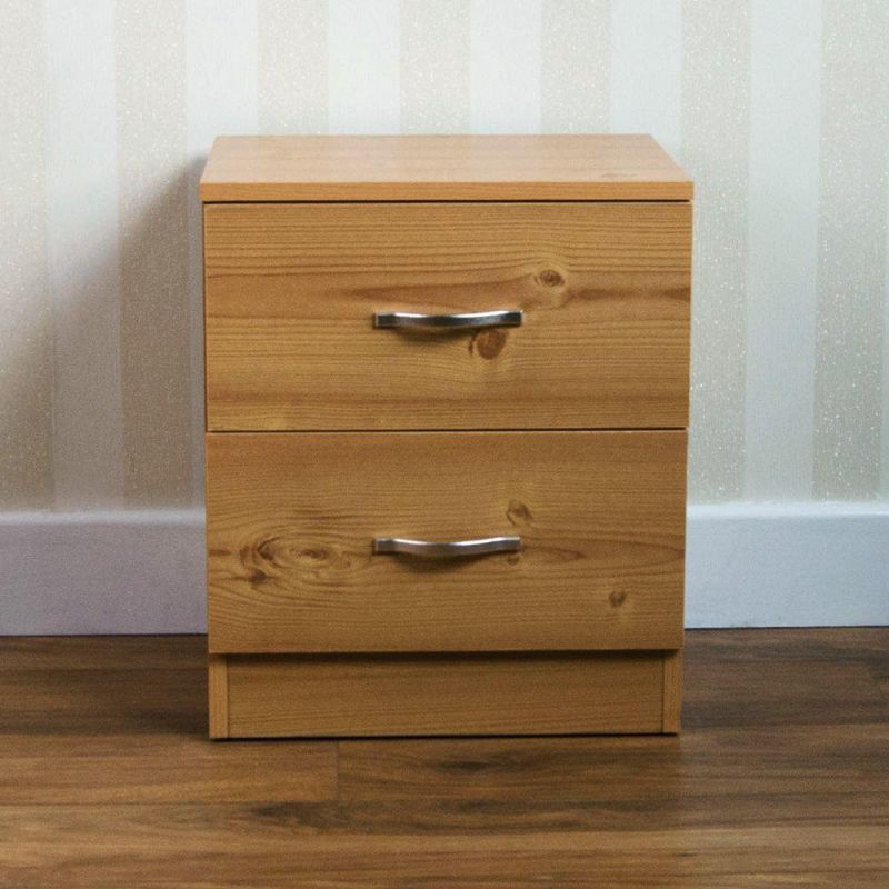 Wooden Panels Material One Drawer Bedside Chest for Bedroom Furniture