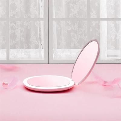 Hot Selling Rechargeable Portable LED Pocket Mirror 3X Magnifying Mirror Cosmetic Mirrors