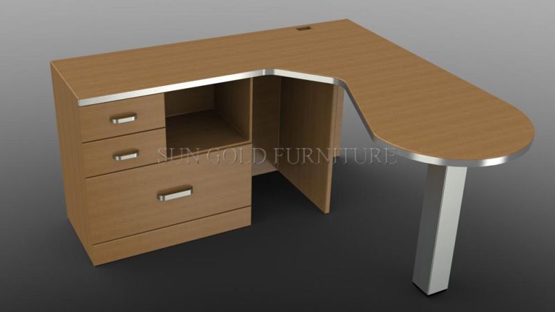 High Quality Brown Office Table Wooden Melamined Executive Table (SZ-OD106)