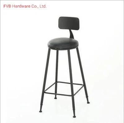 Classic Design Black Metal Bar Stool Restaurant Bar Chair for Sale