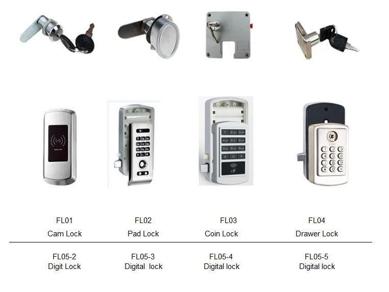 Modern Compact Laminate Key Lock Changing Room Locker