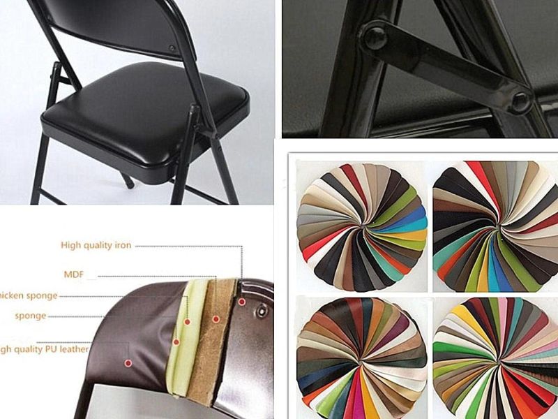 Wedding and Event Chairs Metal with PU/Fabric Face Folding Furniture Chairs