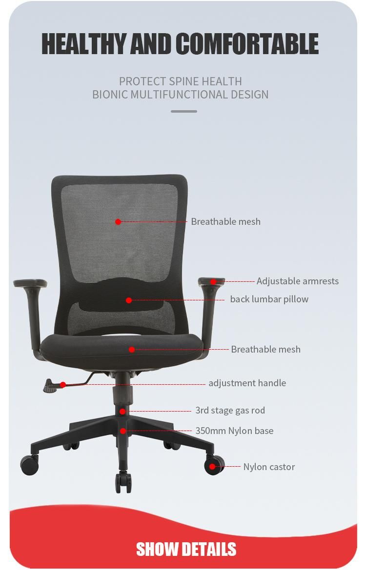Cheap Wholsale Market Stock Swivel Work Gaming Mesh Staff Computer Office Chair