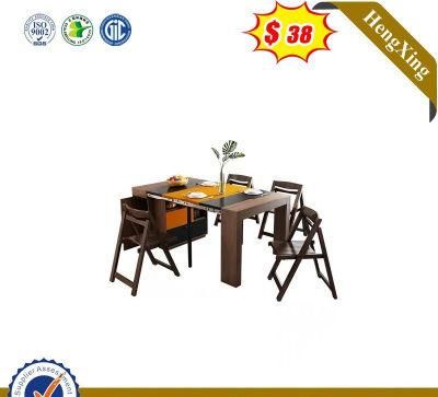 Wood Modern Living Room Furniture Dining Set Book Case Cabinet Coffee Tea Rectangular Folding Dining Table