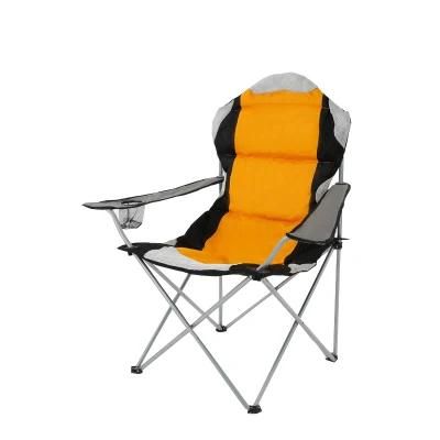 Portable Camping Folding Beach Sling Reclining Chair with Cup Holder