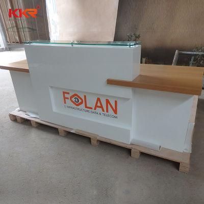Hot Sales Artificial Stone Acrylic Solid Surface Reception Office Desk
