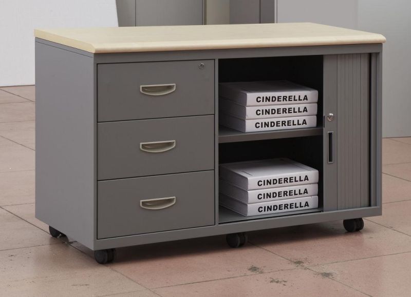 Modern Furniture High Quality Moving Metal Bedside Cabinet (SZ-FC036)
