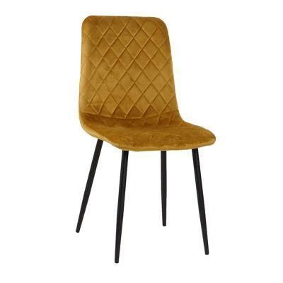 Modern Style Hotel Furniture Upholstered Fabric Back Vintage Dining Room Chair