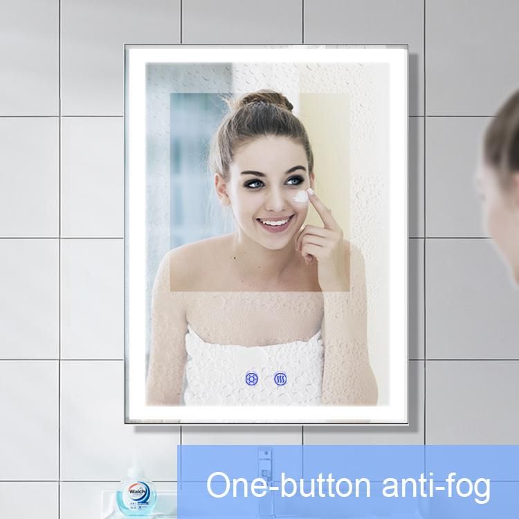 Shenzhen Hinged Bathroom Shower Fogless Mirrors with Heater and LED