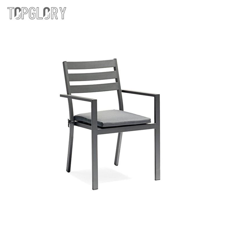 Outdoor Table and Chair Combination Courtyard Patio Villa Garden Aluminum Alloy Tube Material Leisure Table and Chair