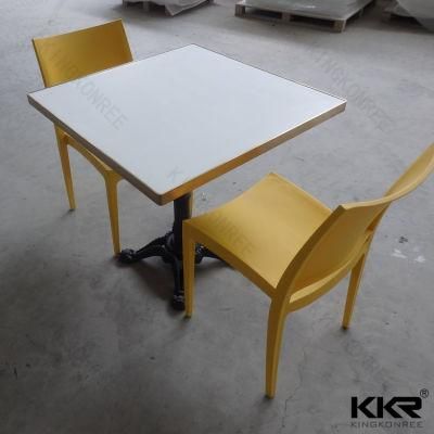 Modern Restaurant Furniture Artificial Stone Dining Table Set