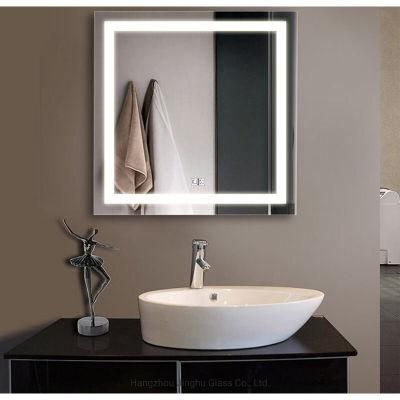 Modern LED Illuminated Bathroom Mirror with Touch Sensor &amp; Anti-Fog