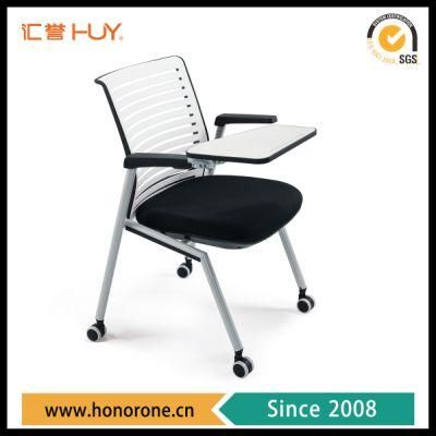 Grey Powder Painting Tube Frame Office Meeting Chair with Castors