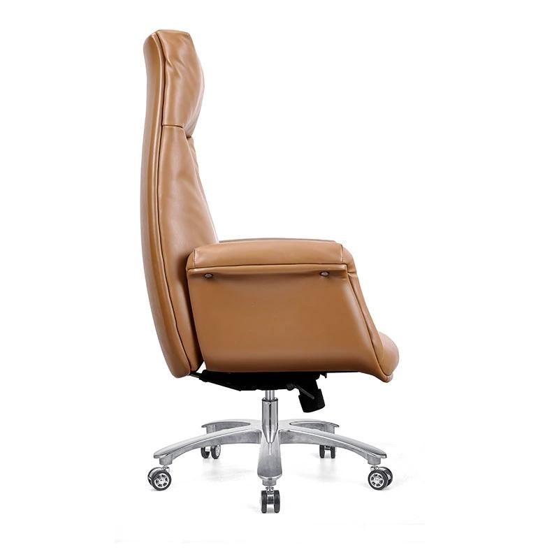 High Back Swivel Staff Boss Executive Modern Real Cow Leather Office Chair