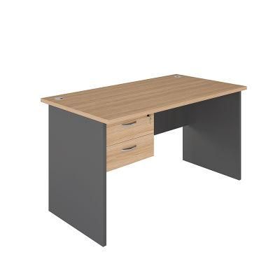 Home Office Writing Study Desk Modern Industrial Computer Table with Storage Shelves