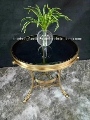 Wholesale Narrow White Square Hotel Faux Marble Tile / Class Coffee Table