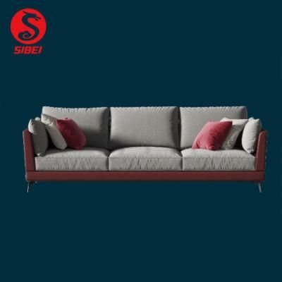 Modern Contemporary Luxury Home Furniture Living Room Sectional Fabric or Genuine Leather Sofa