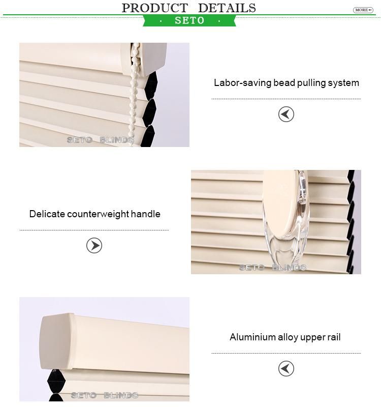 Fashion Premium Quality with Low Price of Customized White Color Blackout Honeycomb Blinds