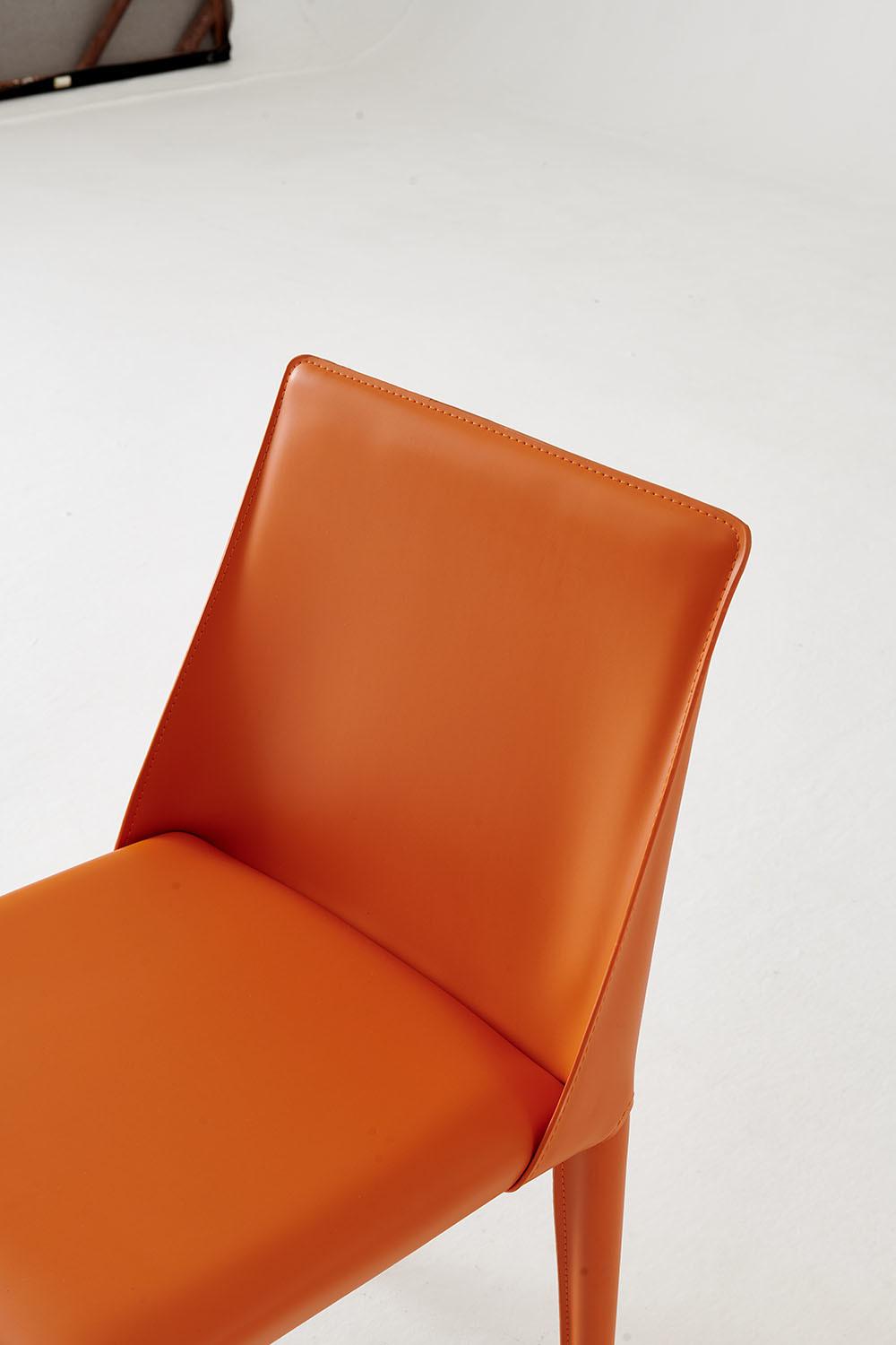 Hot Selling New Design Furniture Orange Dining Chair