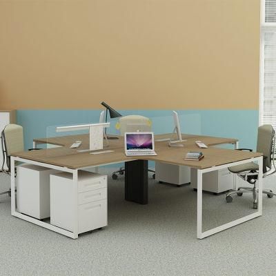 X Shape Modern Office Furniture Steel Freame Computer Desk