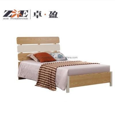 Natural Wood Color Bed Furniture Workers Apartment Bed