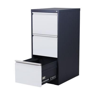 Letter Width Vertical Metal File Cabinet 3-Drawer Steel File Cabinet with Pencil Drawer