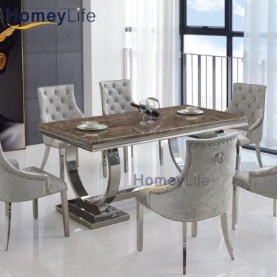 Classic Design Factory Wholesale Modern Dining Furniture Marble Dining Table