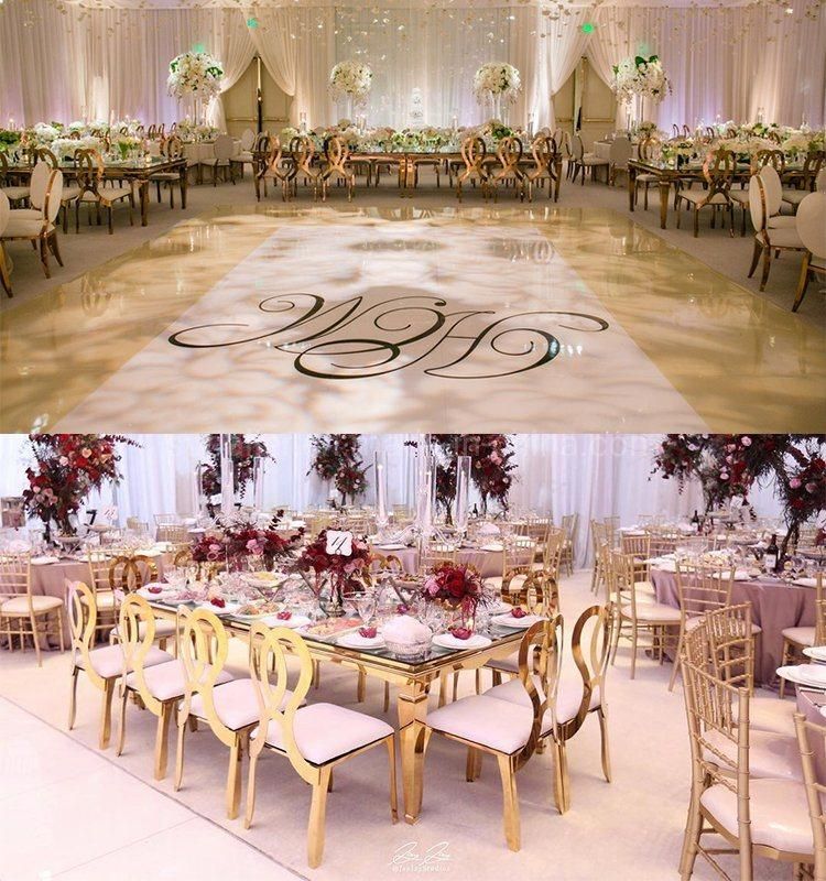High Quality Modern Wedding Event Banquet Gold Frame Restaurant Chair