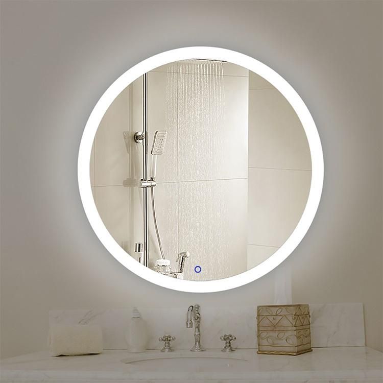 Custom Round Illuminated Anti Fog LED Bathroom Smart Vanity Mirror China Manufacturer