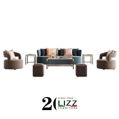 UAE Modern Luxury Living Room Home Center Furniture Fabric Armchair Sofa Set